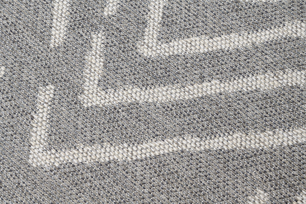 Tappeto Arruba Rotondo Moderno Grigio Geometrico Interno Esterno