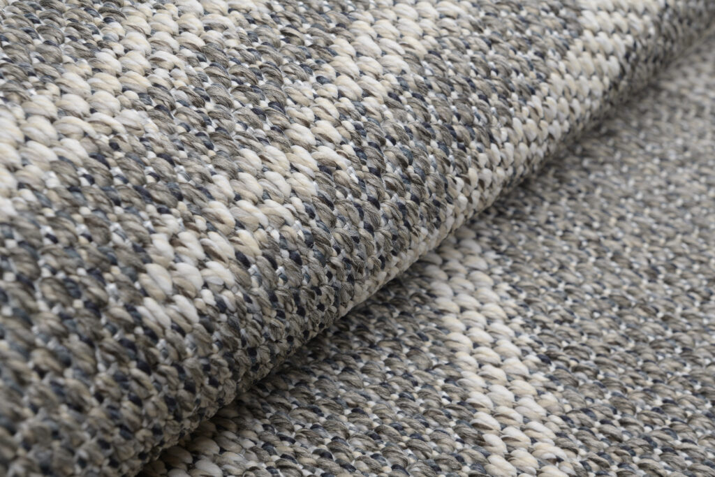 Tappeto Arruba Rotondo Moderno Grigio Geometrico Interno Esterno