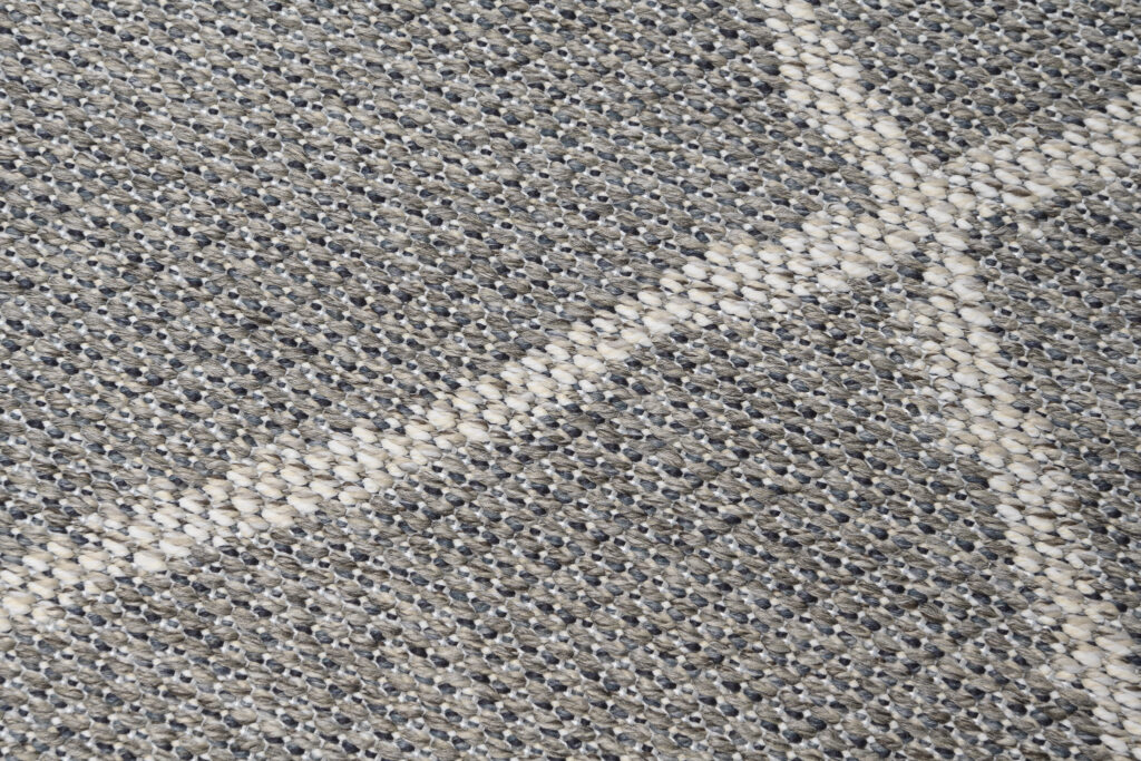 Tappeto Arruba Rotondo Moderno Grigio Quadrati Interno Esterno