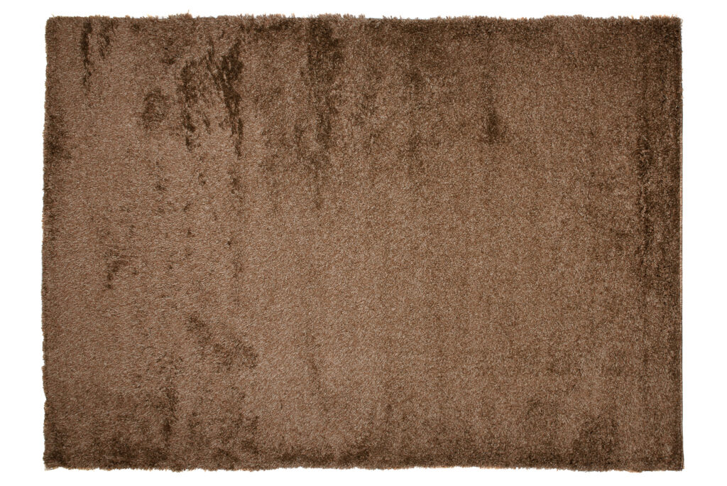 Tappeto Evra Shaggy Marrone Tinta Unita