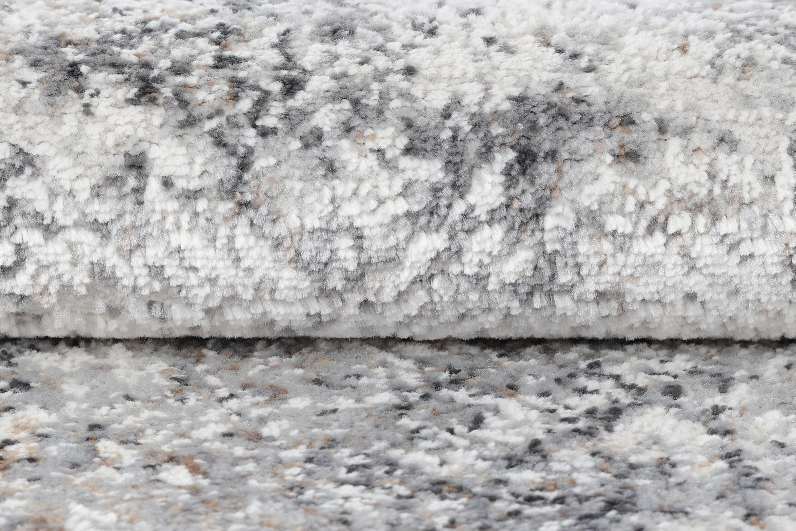 Tappeto Passatoia Valley Grigio Beige Geometrico Quadrato