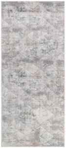 Tappeto Passatoia Valley Grigio Beige Geometrico Quadrato