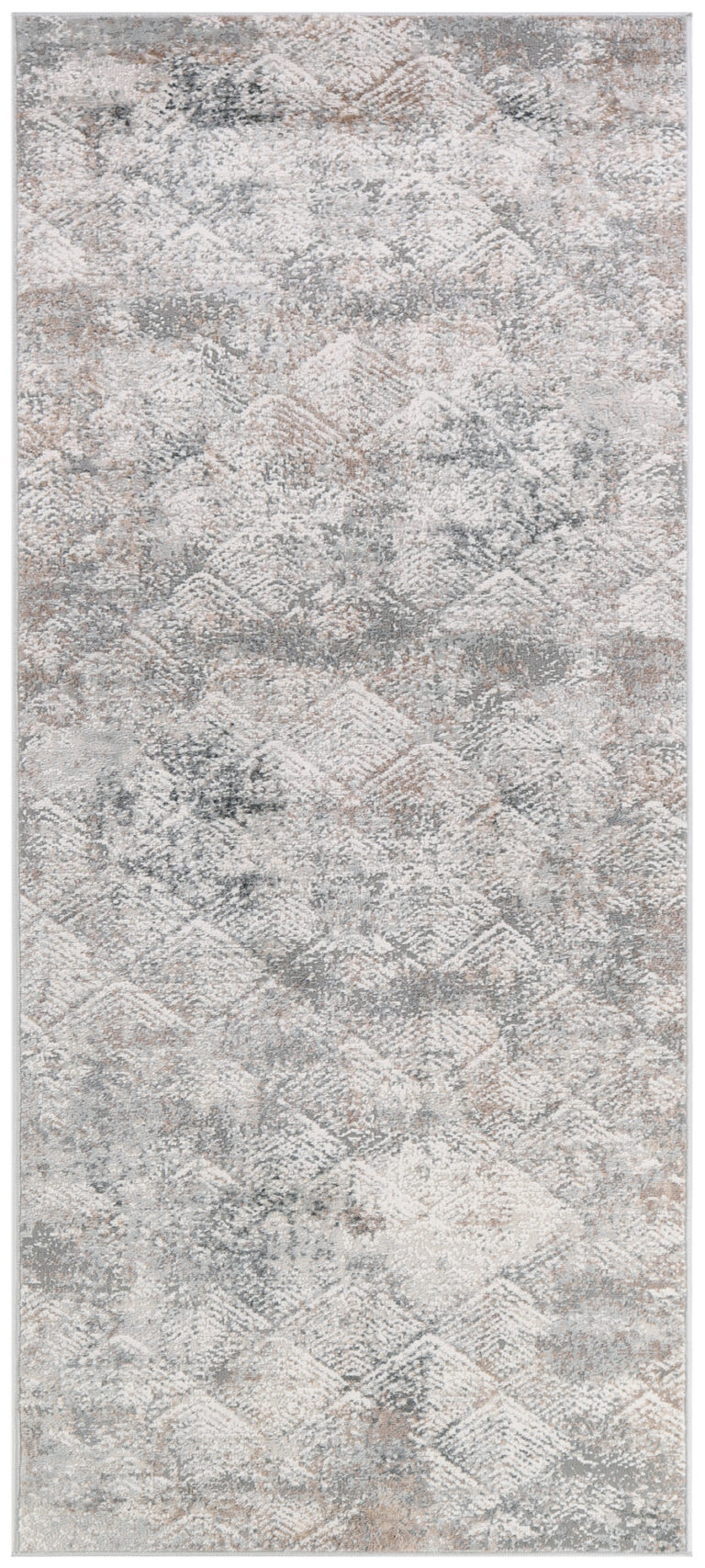 Tappeto Passatoia Valley Grigio Beige Geometrico Quadrato