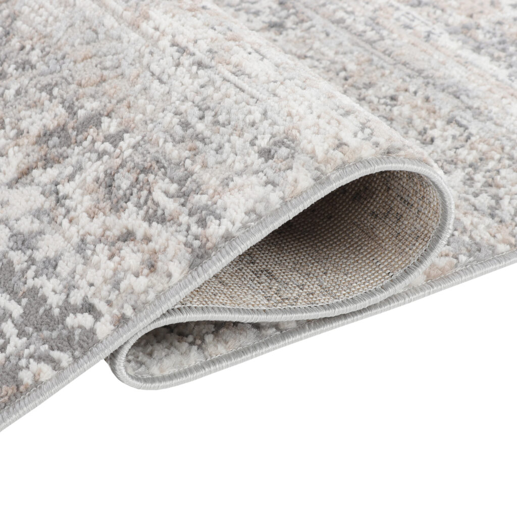Tappeto Passatoia Valley Grigio Vintage Floreale