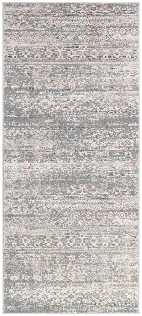 Tappeto Passatoia Valley Grigio Vintage Floreale