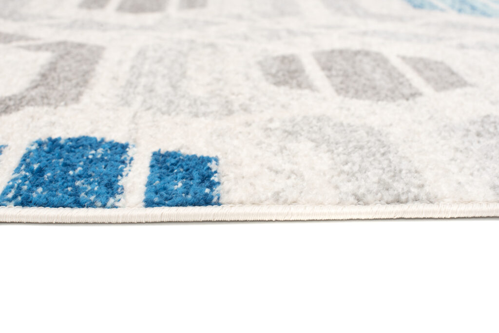 Tappeto Cosmo Moderno Grigio Blu Geometrico