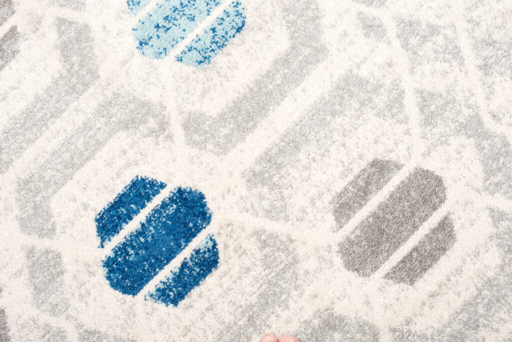 Tappeto Cosmo Moderno Grigio Blu Geometrico