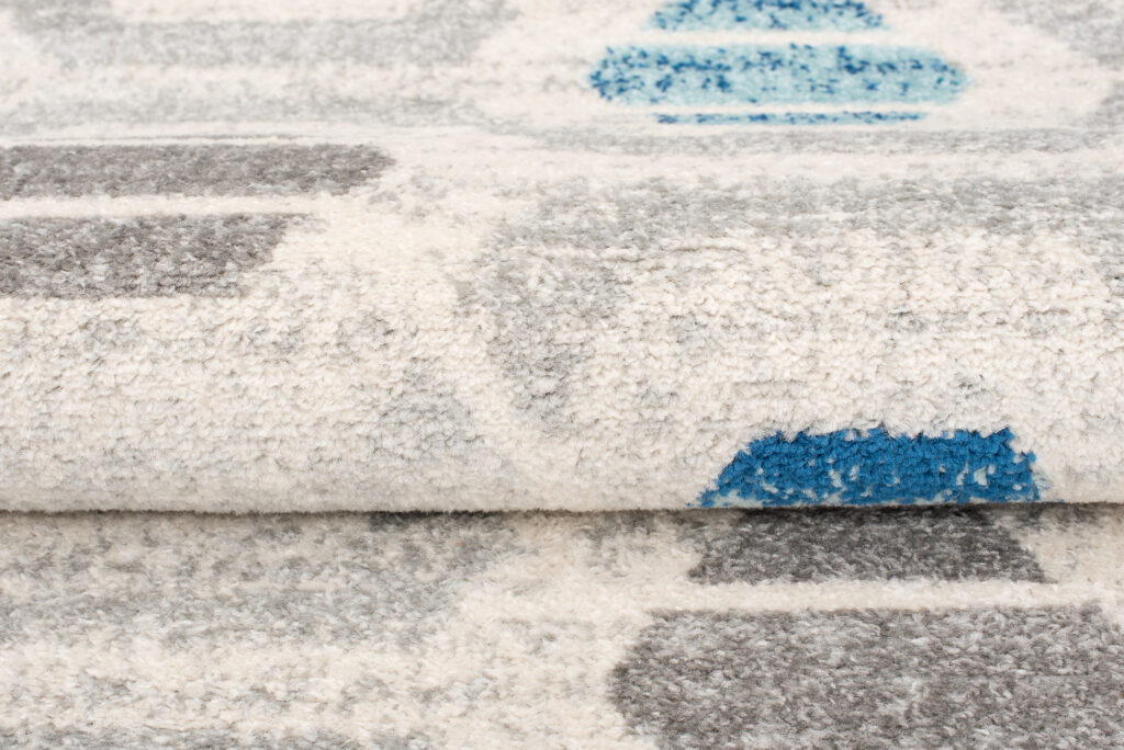 Tappeto Cosmo Moderno Grigio Blu Geometrico