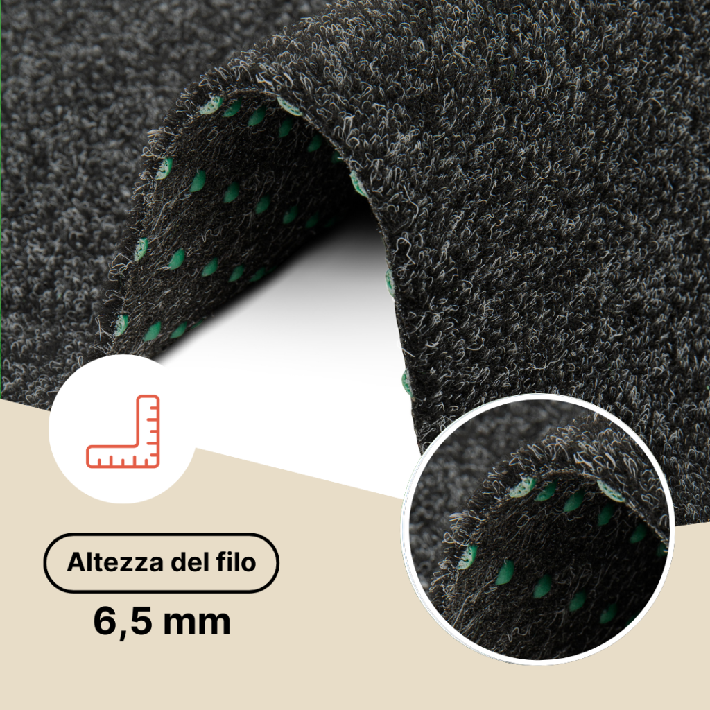 Erba Sintetica Garden Antracite 7mm