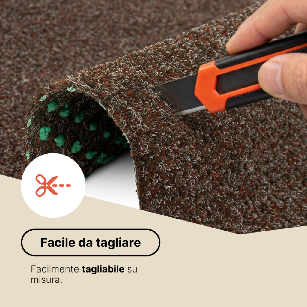Erba Sintetica Garden Marrone 7mm