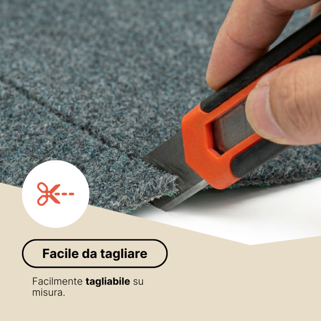 Erba Sintetica Garden Grigio 7mm
