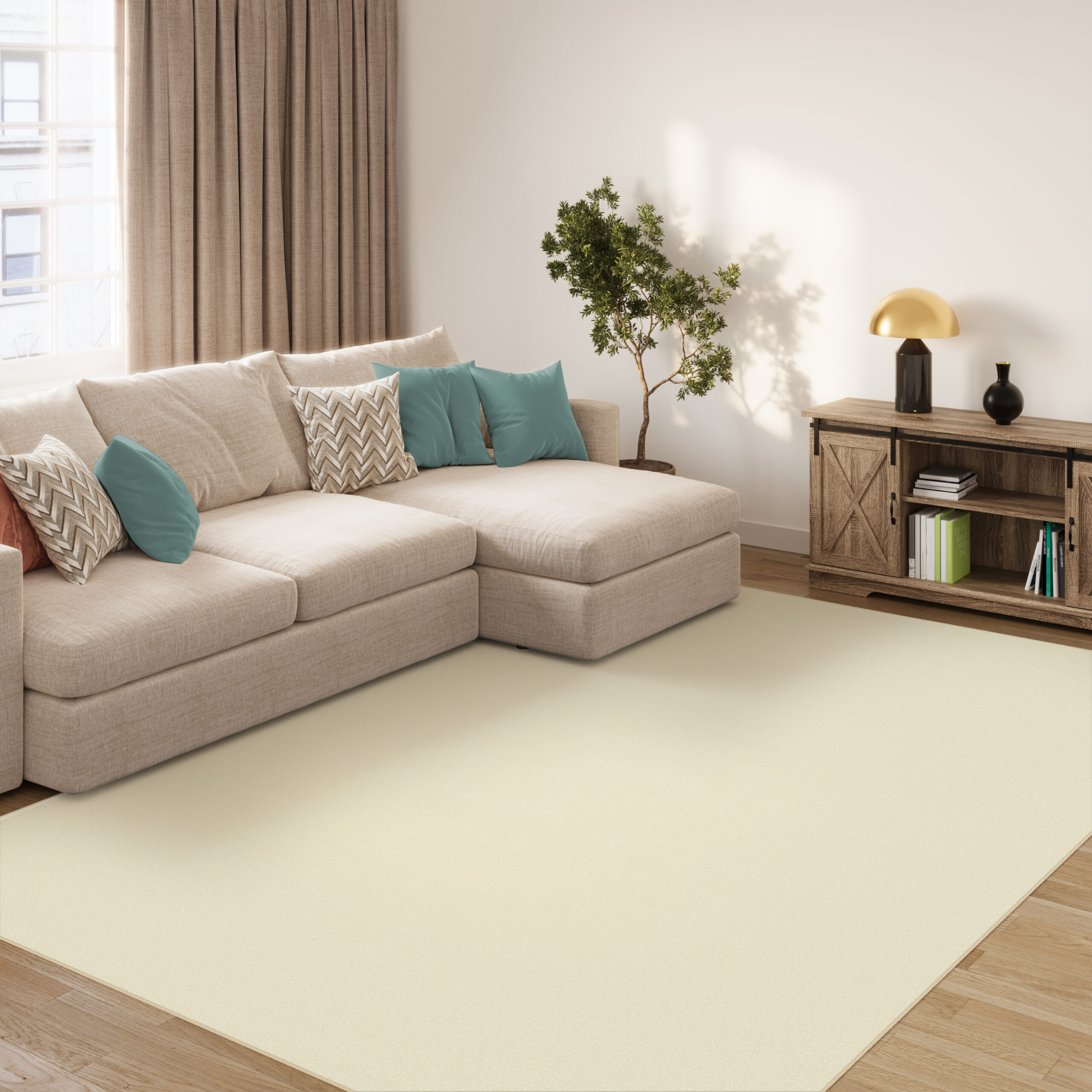 Tappeto Mono Interno Esterno Crema