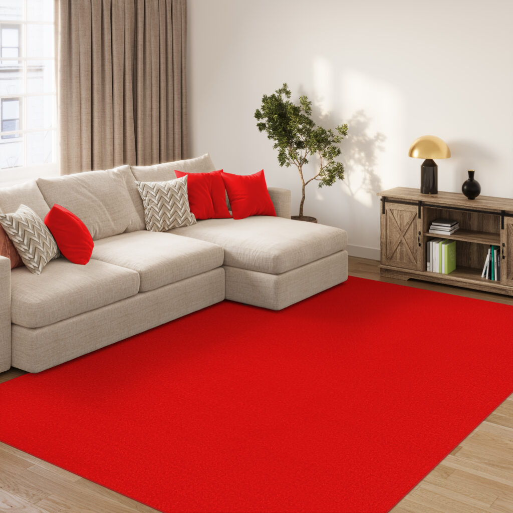 Tappeto Mono Interno Esterno Rosso