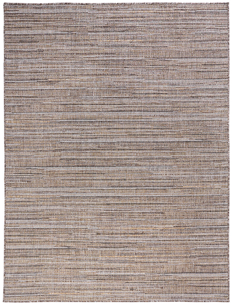 Tappeto da Esterno Yucana Beige Grigio a Righe