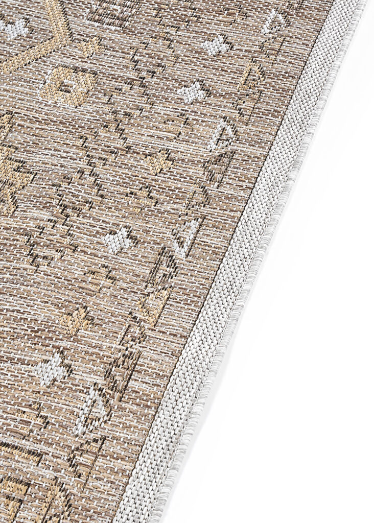 Tappeto da Esterno Yucana Marrone Grigio Vintage