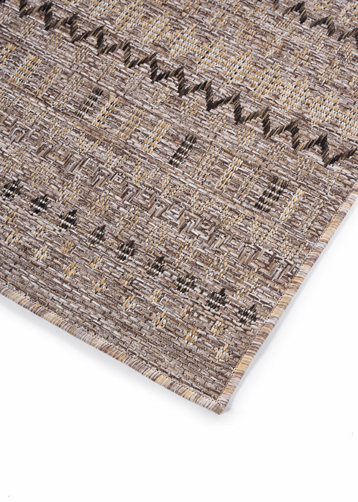 Tappeto da Esterno Yucana Marrone Zigzag