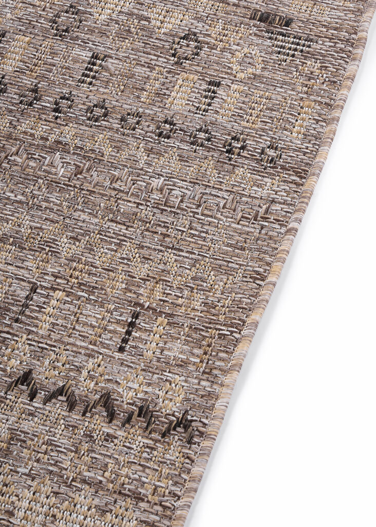 Tappeto da Esterno Yucana Marrone Zigzag