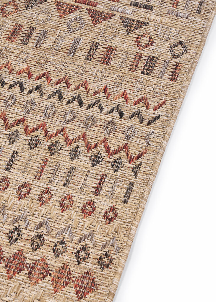Tappeto da Esterno Yucana Beige Etnico