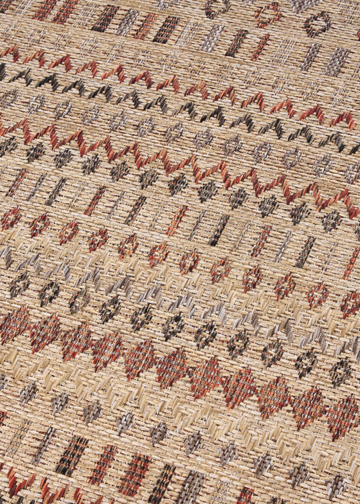 Tappeto da Esterno Yucana Beige Etnico
