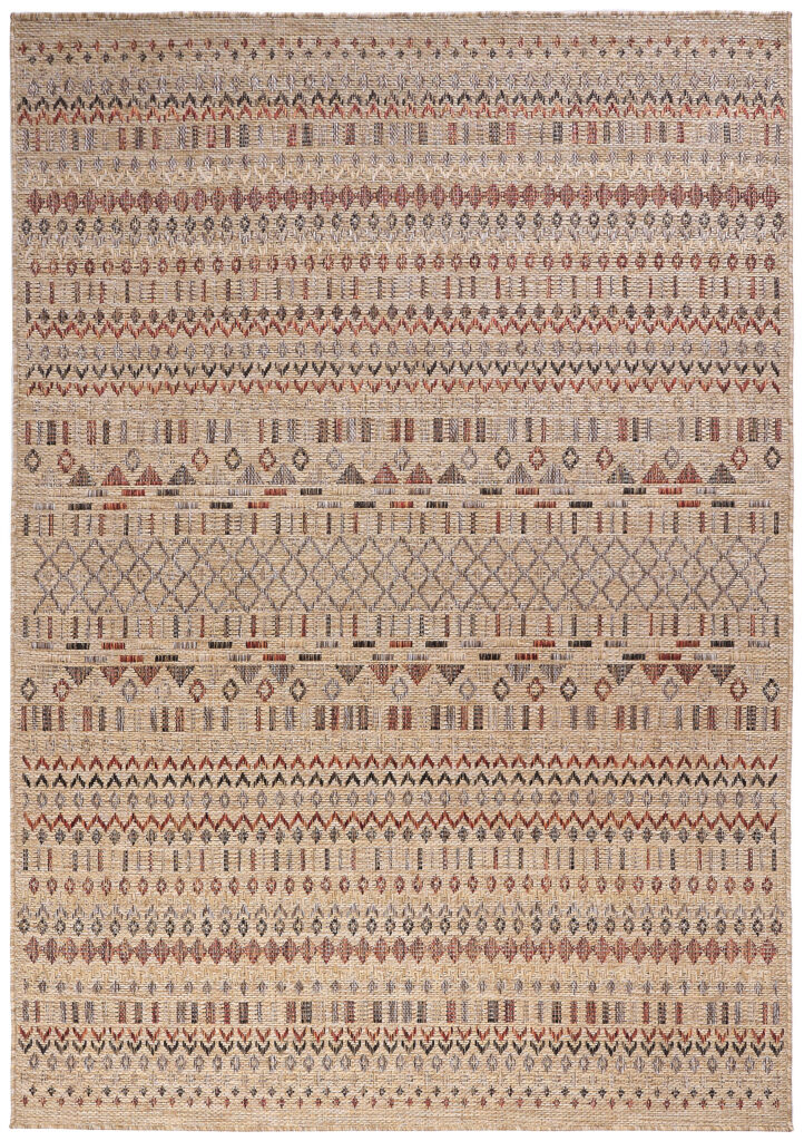 Tappeto da Esterno Yucana Beige Etnico