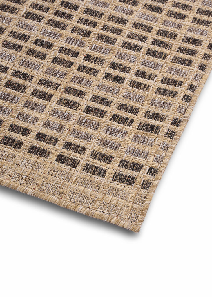 Tappeto da Esterno Yucana Beige Marrone a Quadri