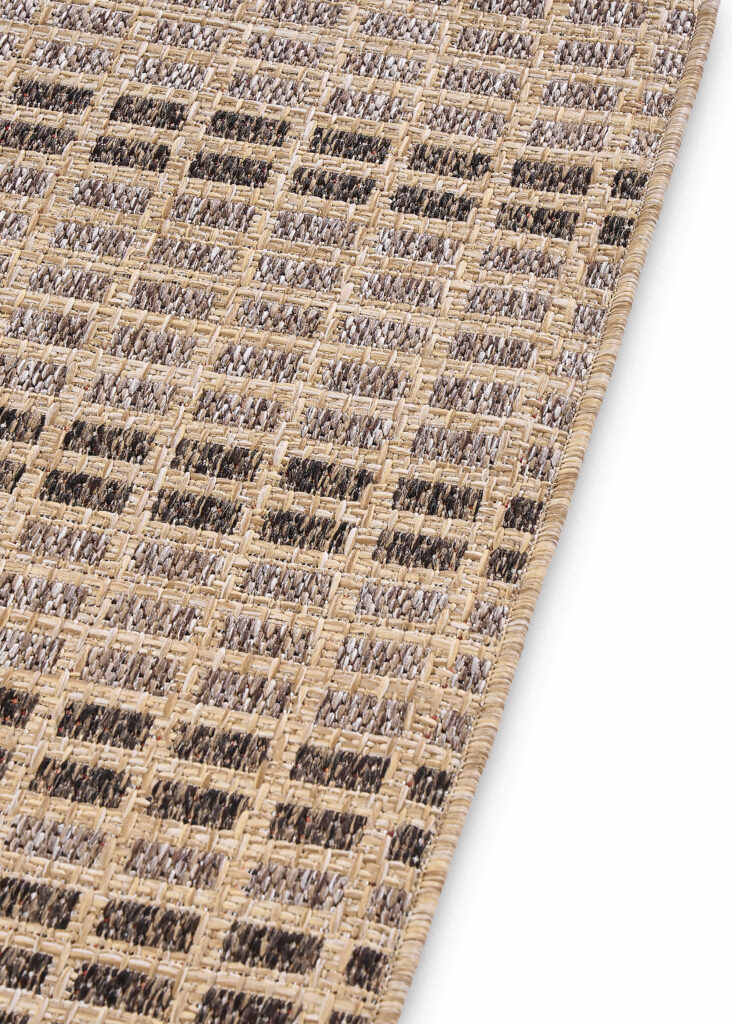 Tappeto da Esterno Yucana Beige Marrone a Quadri
