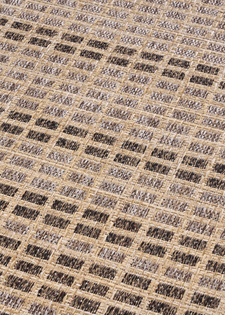 Tappeto da Esterno Yucana Beige Marrone a Quadri