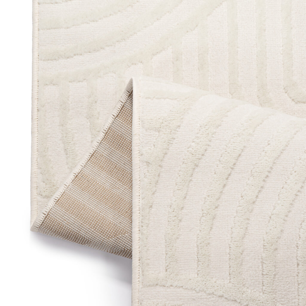 Tappeto Hygge Quadrato Bianco Sporco Ovali