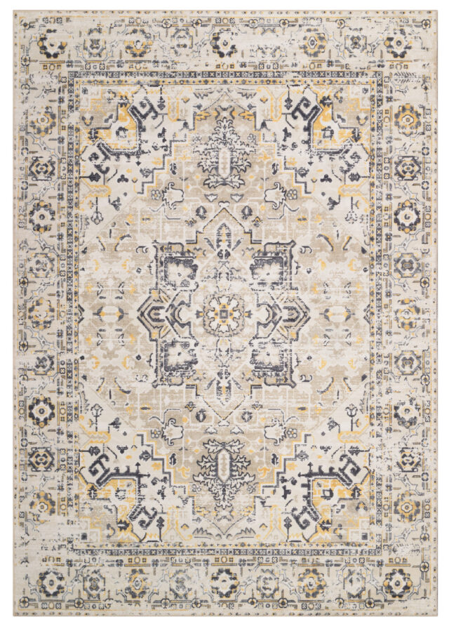 Tappeto Ash Beige Grigio Antiscivolo