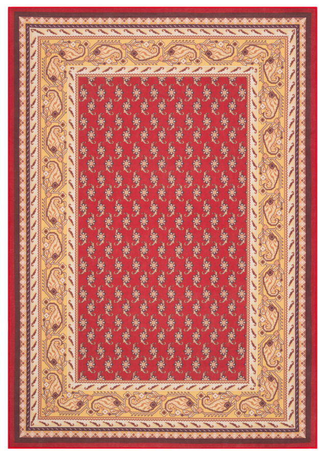 Tappeto Nora Rosso Classico Antiscivolo