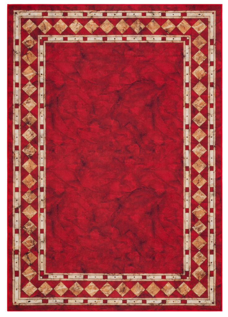 Tappeto Nora Cremisi Classico Antiscivolo