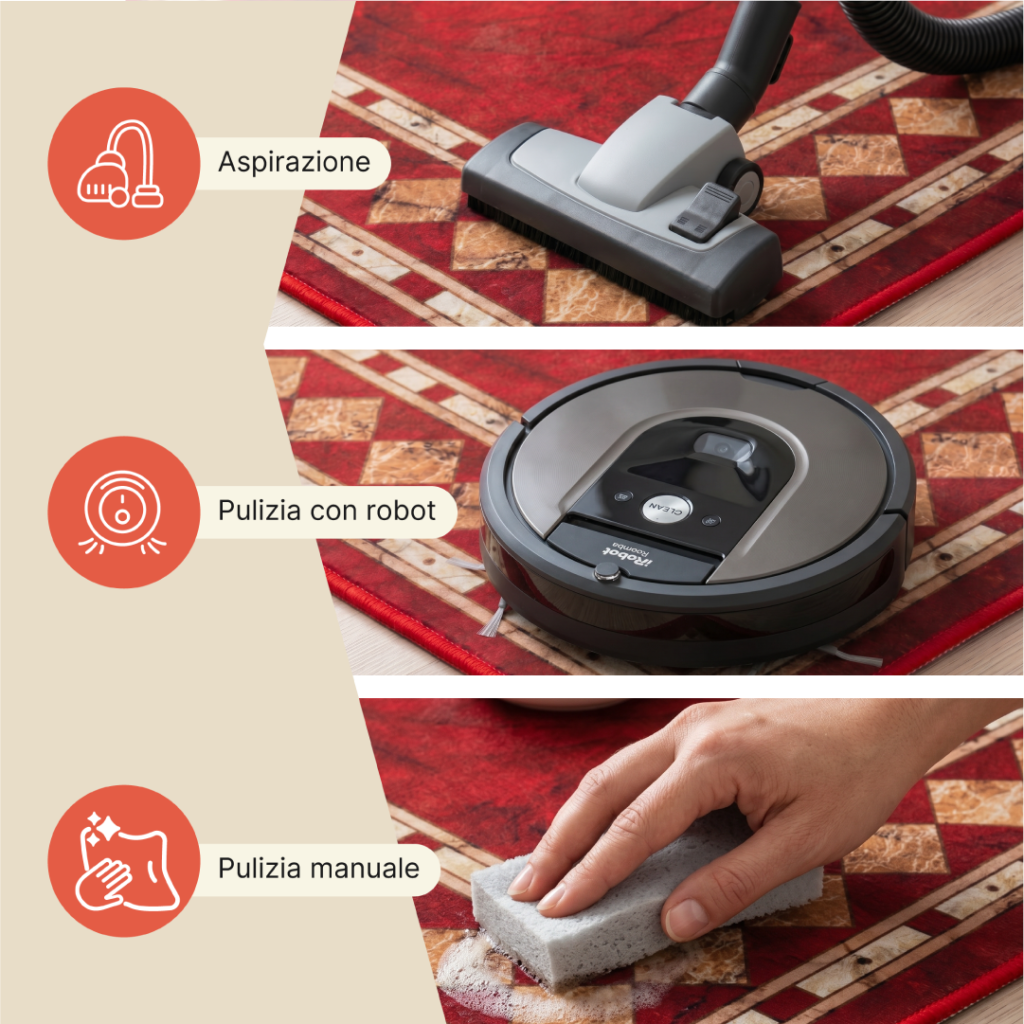Tappeto Nora Cremisi Classico Antiscivolo