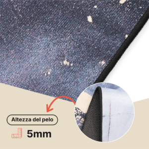 Tappeto Nora Grigio Blu Marino Marmo Antiscivolo