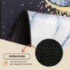 Tappeto Nora Blu Marino Grigio Marmo Antiscivolo