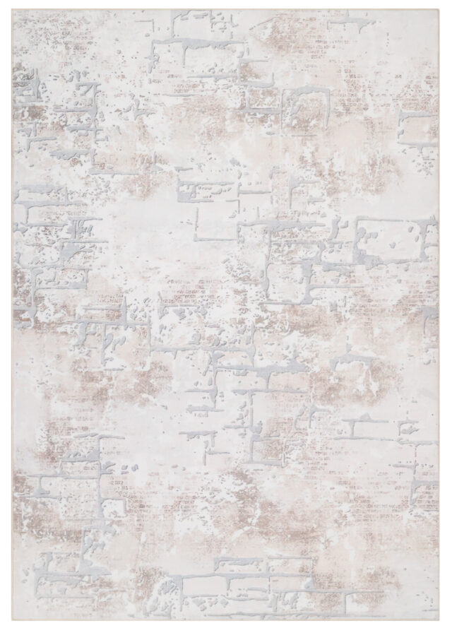 Tappeto Ash Beige Crema Antiscivolo