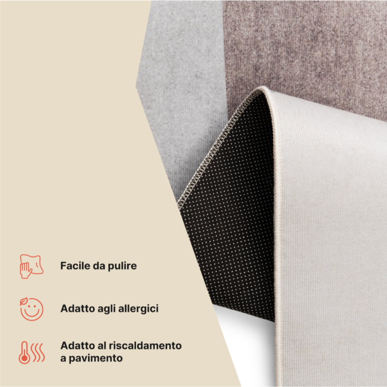 Tappeto Nora Grigio Astratto Antiscivolo