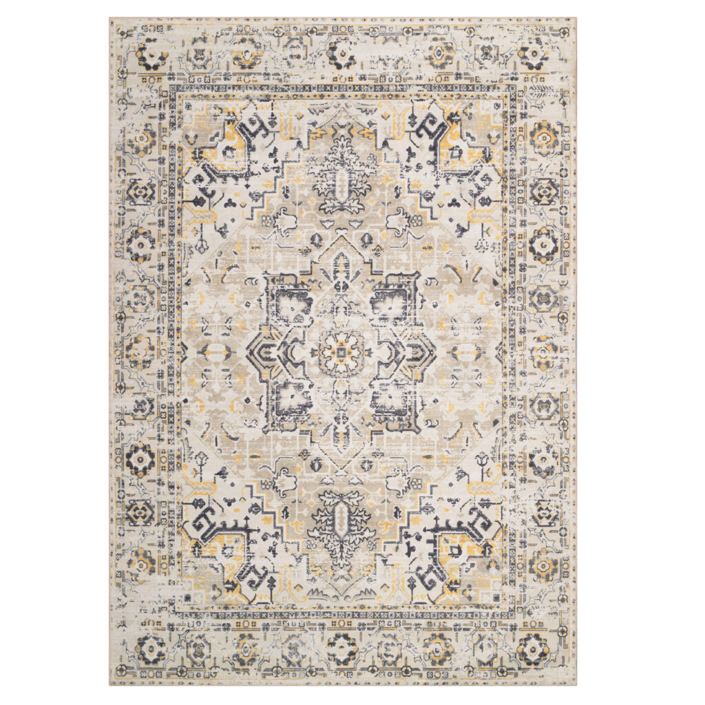 Tappeto Ash Beige Grigio Antiscivolo