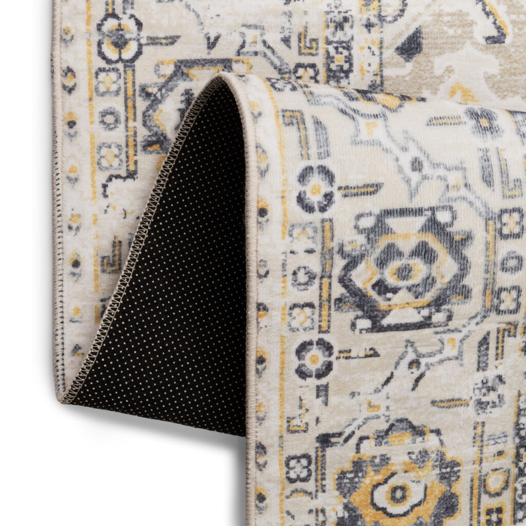 Tappeto Ash Beige Grigio Antiscivolo