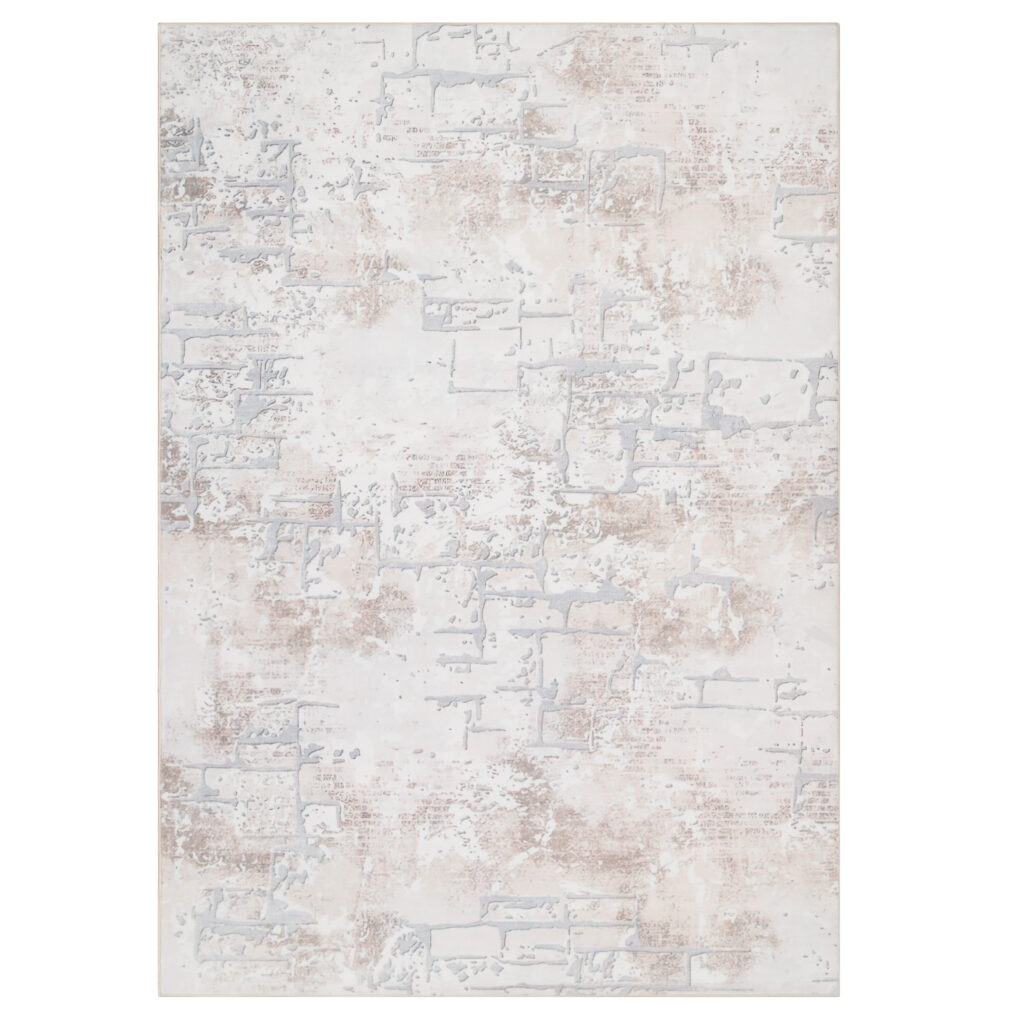 Tappeto Ash Beige Crema Antiscivolo