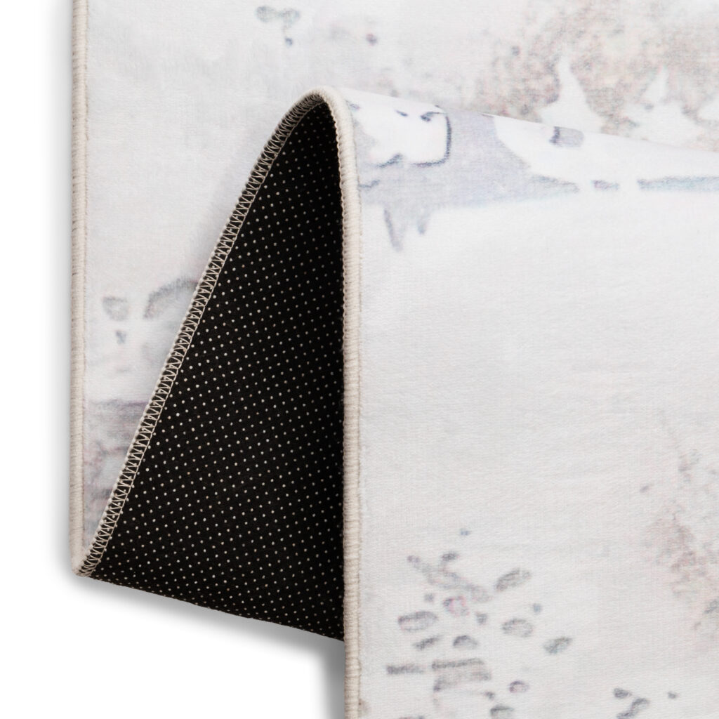 Tappeto Ash Beige Crema Antiscivolo