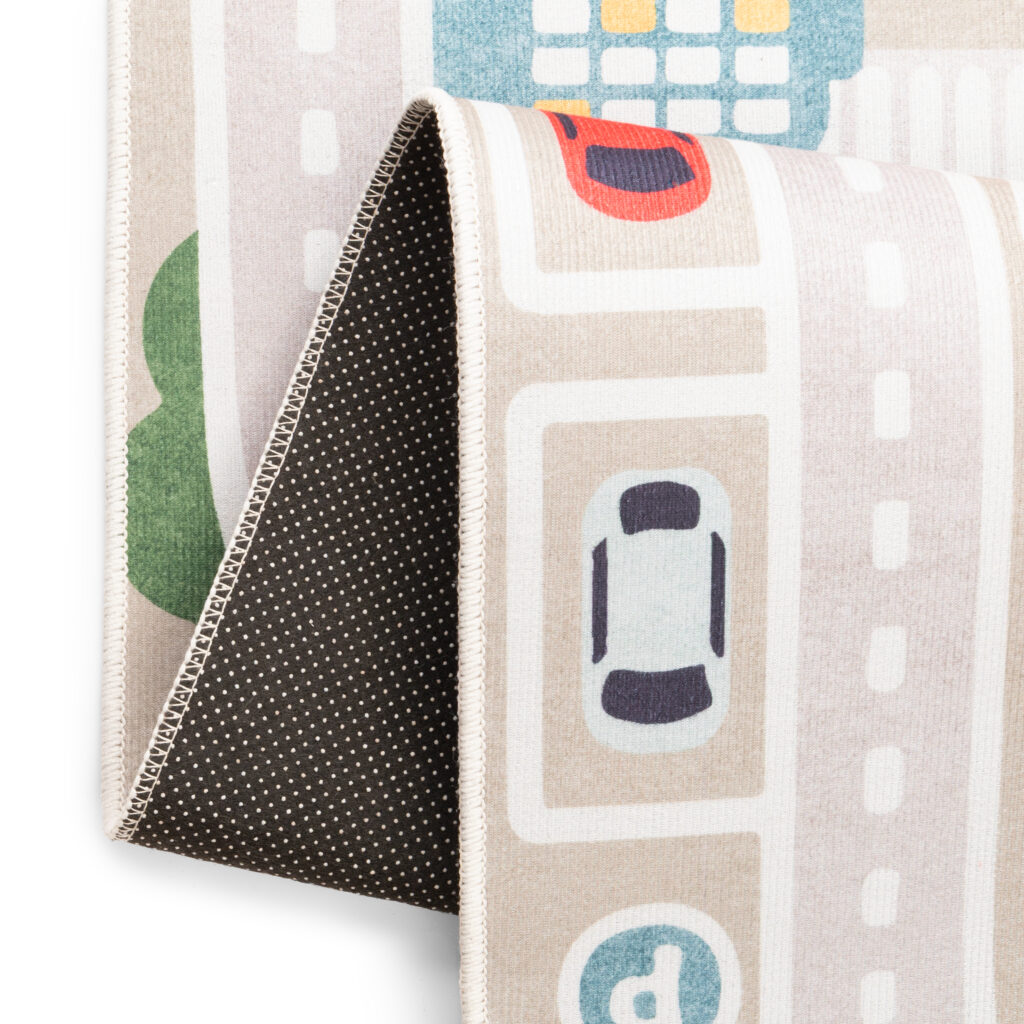 Tappeto Bambini Joy Beige Città Antiscivolo