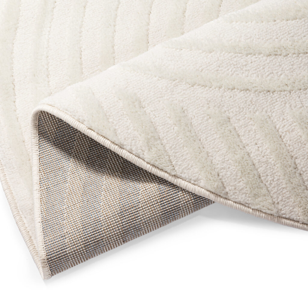 Tappeto Hygge Rotondo Bianco Sporco Moderno