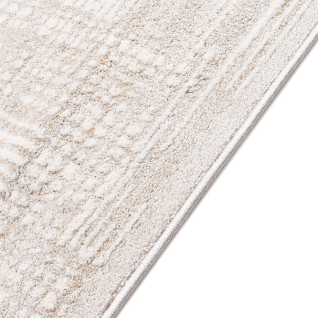 Tappeto Trend Quadrato Beige Moderno a Linee