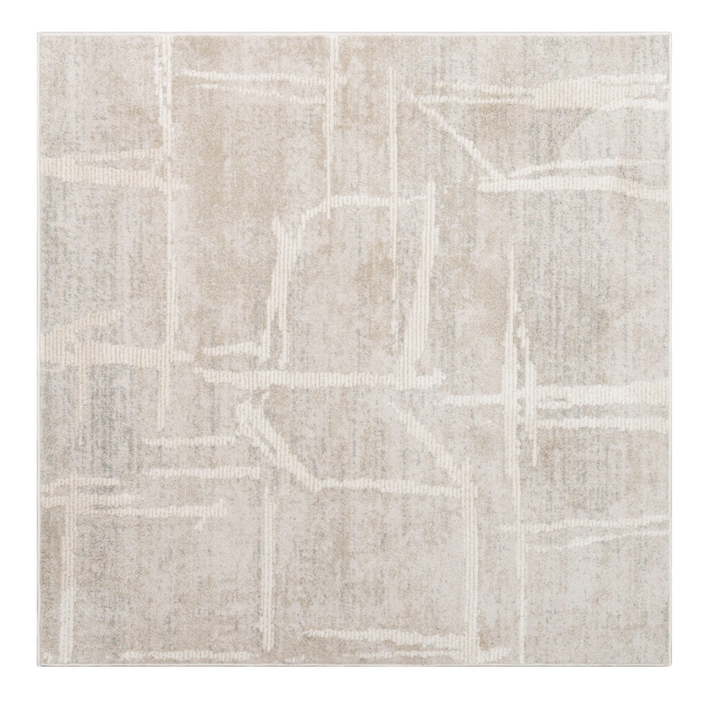 Tappeto Trend Quadrato Grigio Beige Geometrico