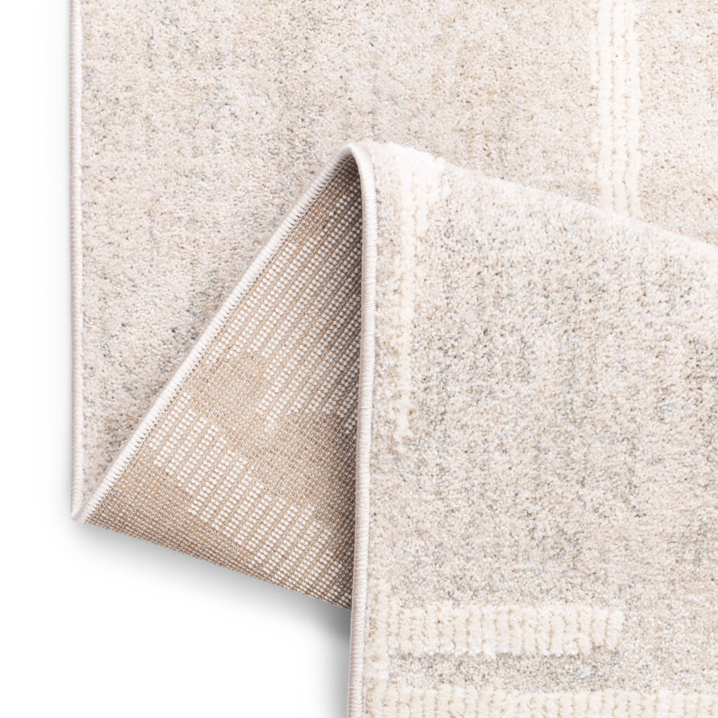 Tappeto Trend Quadrato Grigio Beige Geometrico