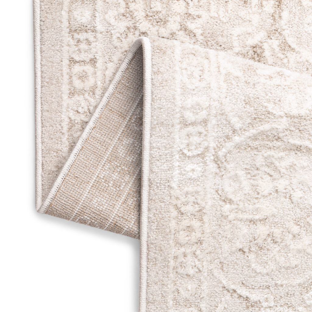 Tappeto Trend Quadrato Beige Floreale Vintage