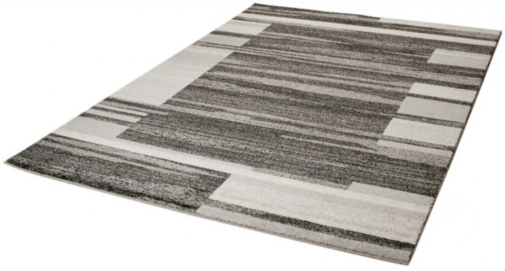Tappeto Sari Salotto Moderno Geometrico Taupe Fumo