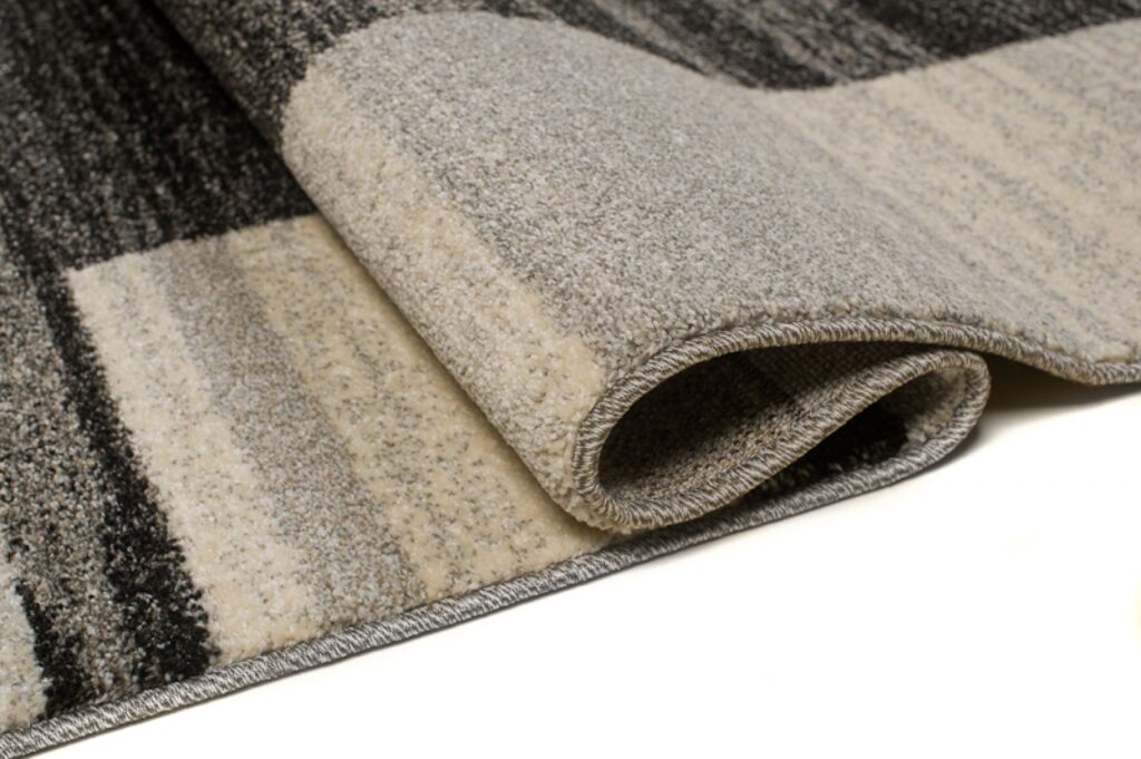 Tappeto Sari Salotto Moderno Geometrico Taupe Fumo
