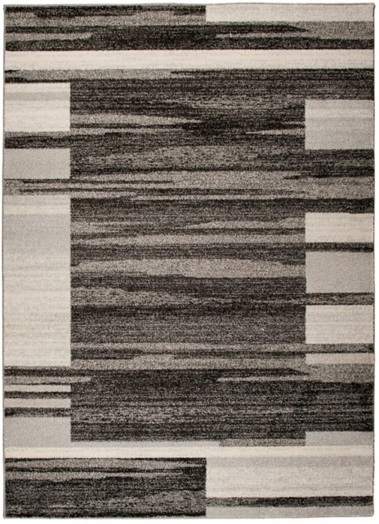 Tappeto Sari Salotto Moderno Geometrico Taupe Fumo