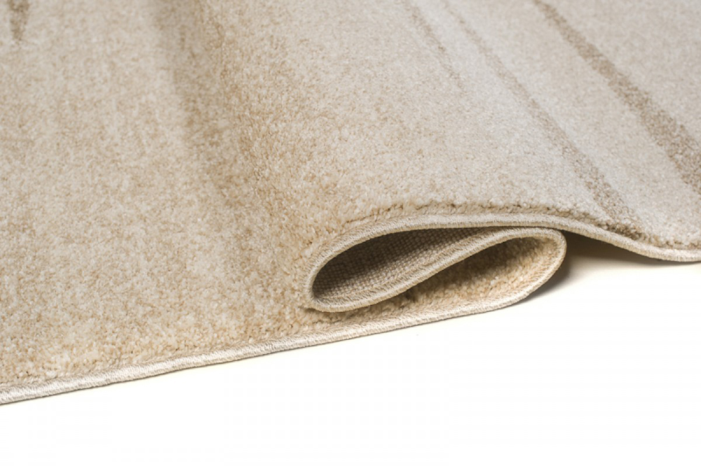 Tappeto Sari Moderno Beige Crema Onde Ondato